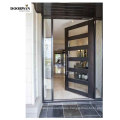 US Villa Main Entry Door Modern Design Pivot Wood Doors with Sidelights 2 buyers